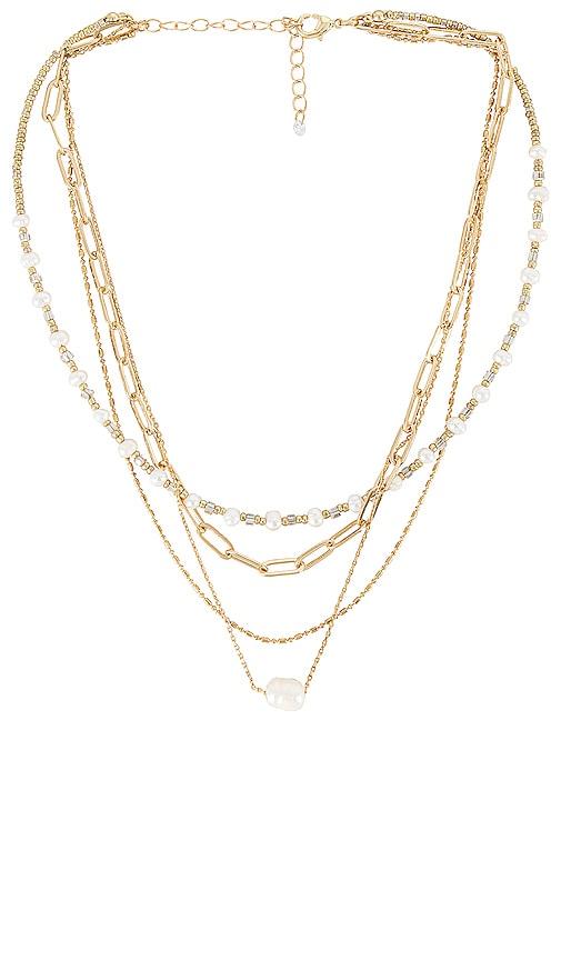 8 Other Reasons Zoe Necklace in Metallic Gold by 8 OTHER REASONS