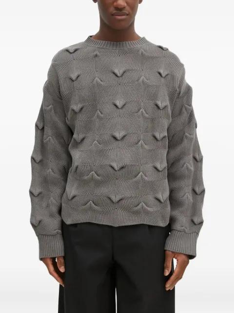 textured v-pattern sweater by A. A. SPECTRUM