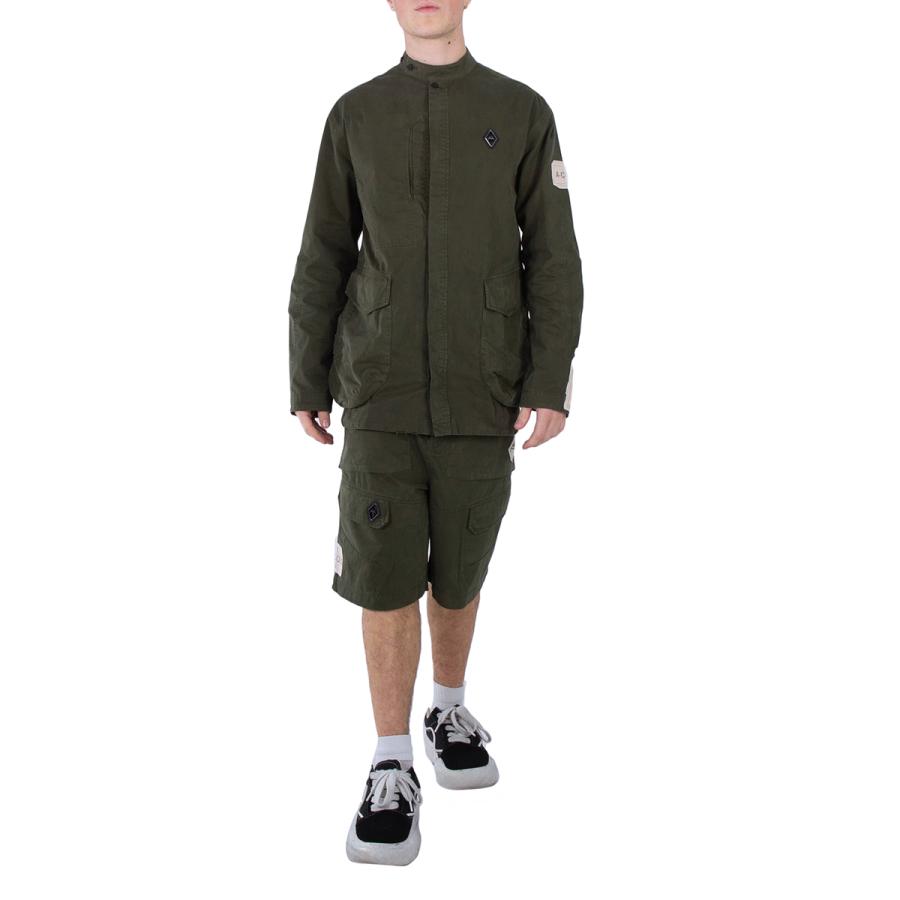 A Cold Wall Ando Cotton Cargo Shorts In Dark Olive by A-COLD-WALL*