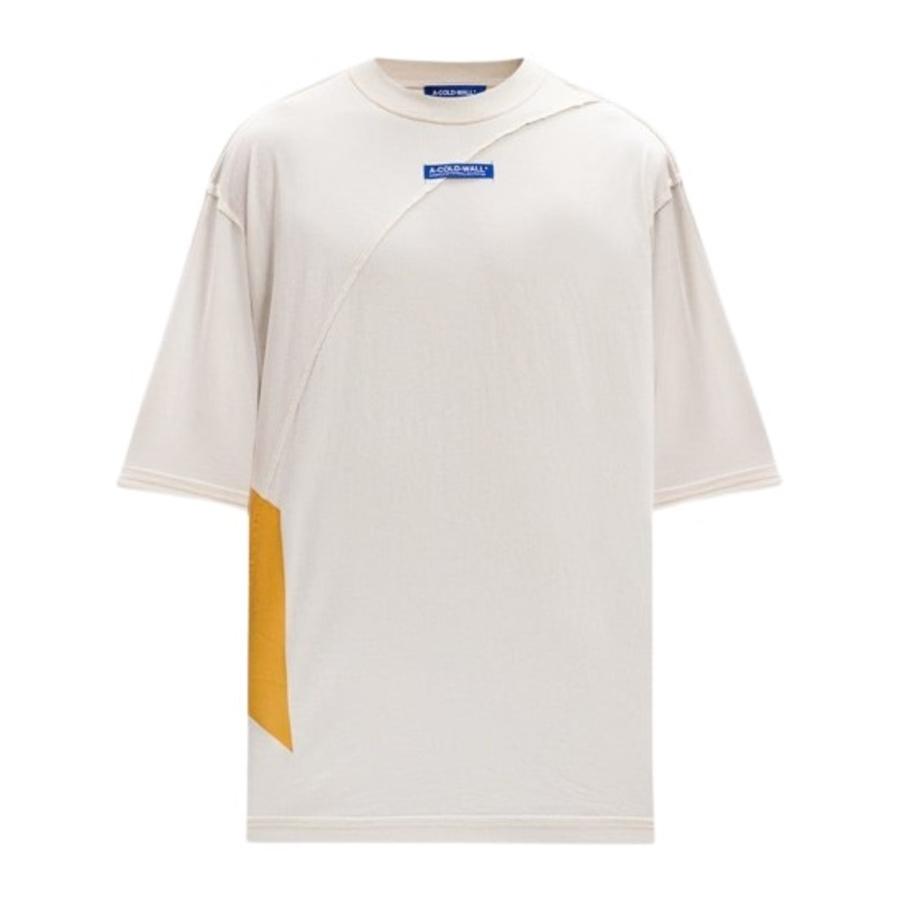 A Cold Wall Mens Beige Aspect Cotton T-Shirt by A-COLD-WALL*