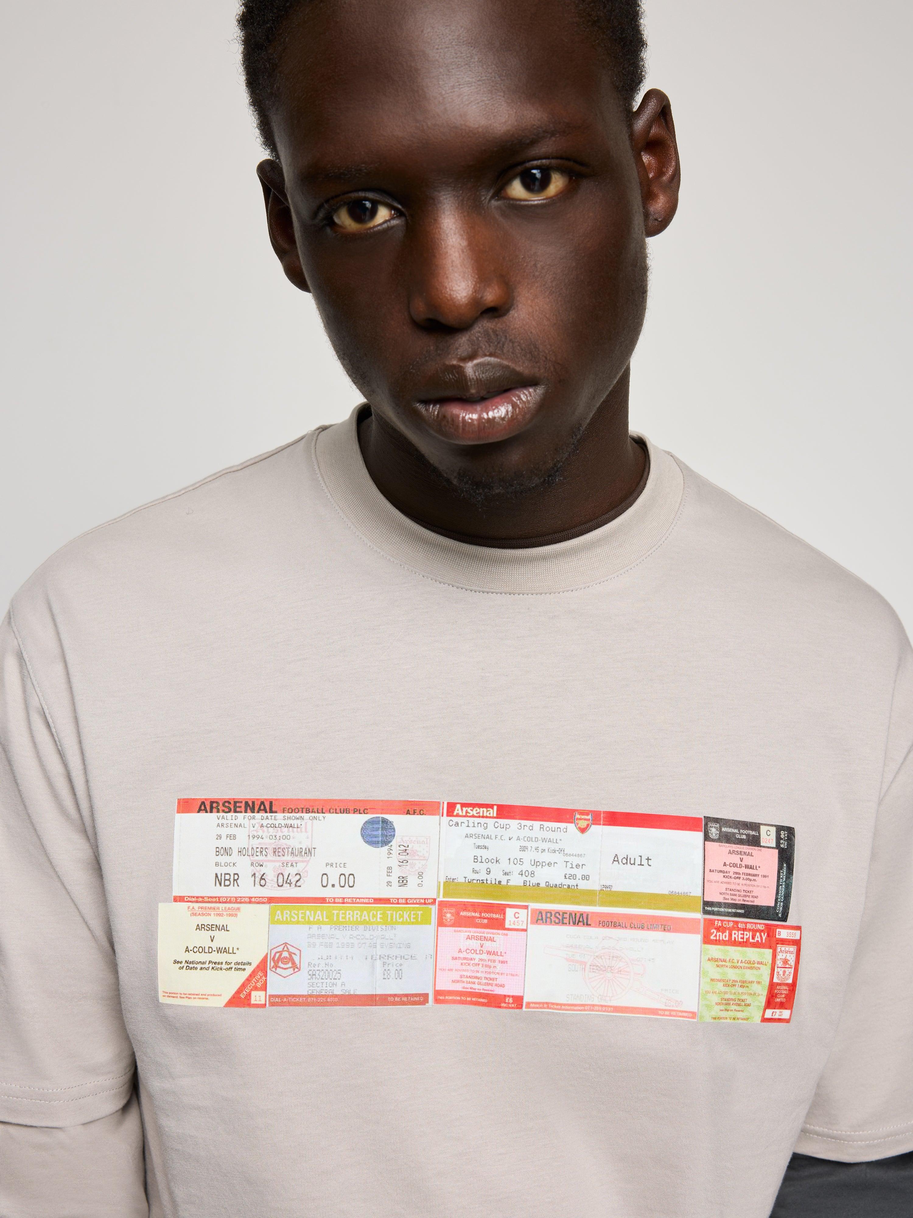 ACW* Arsenal F.C. Turnstile Tshirt Concrete by A-COLD-WALL*