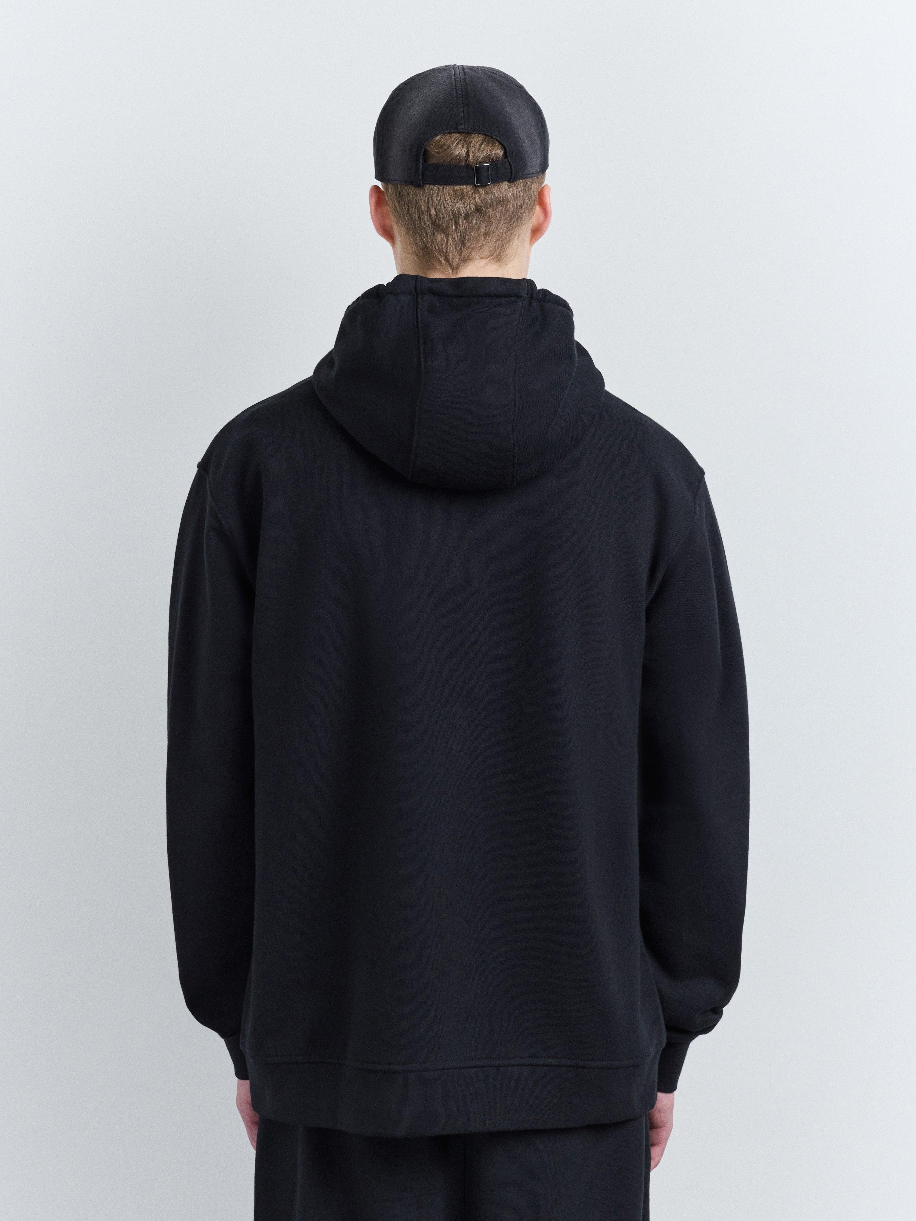 Carradale Logo Hoodie Black by A-COLD-WALL*