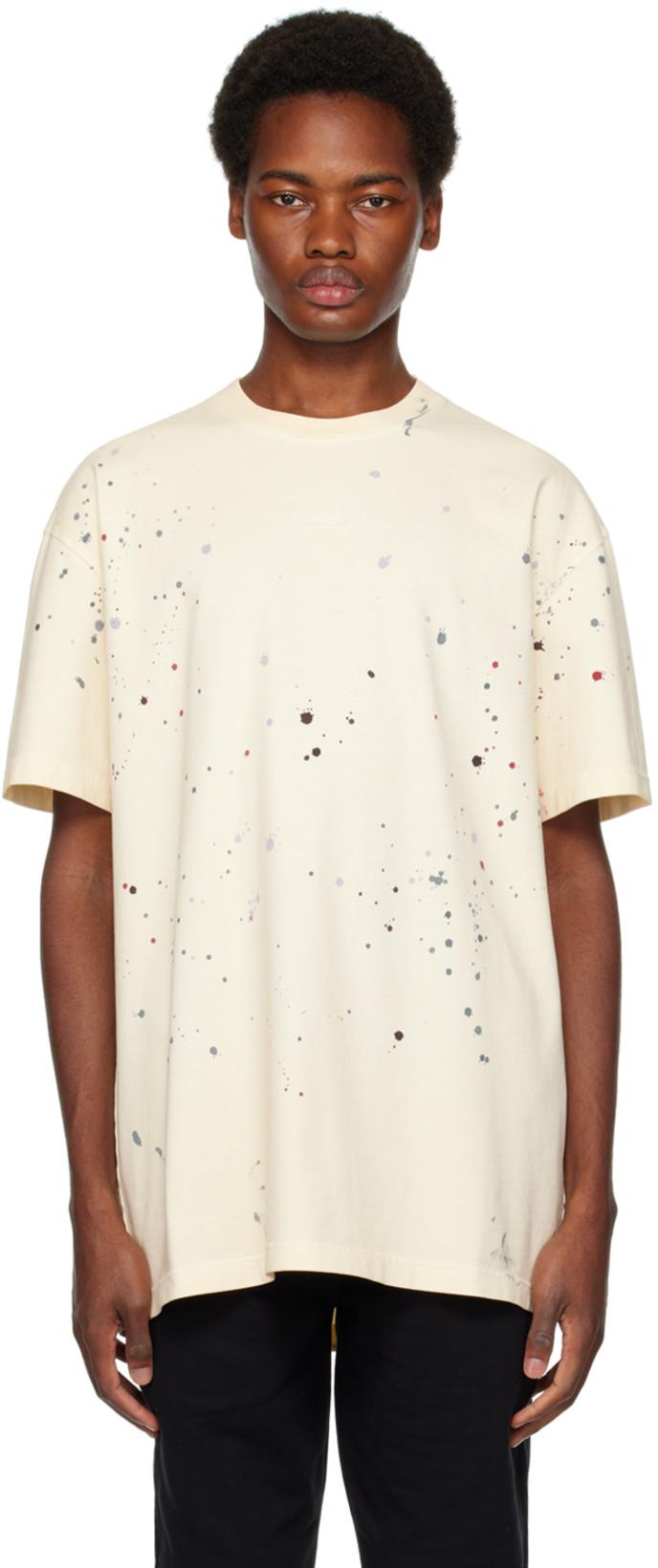 Off-White Paint Splatter T-Shirt by A-COLD-WALL*