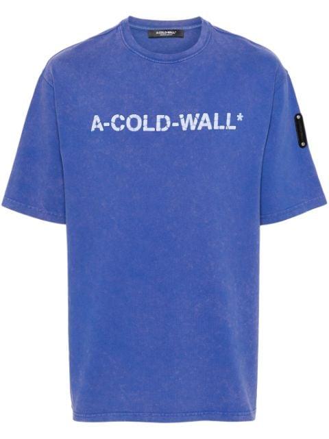 Overdye Logo cotton T-shirt by A-COLD-WALL*