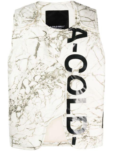 Overset asymmetric padded gilet by A-COLD-WALL*