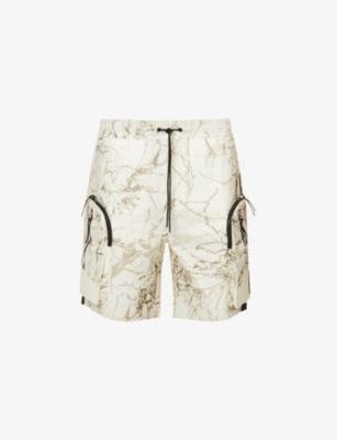 Tech marble-print cotton shorts by A-COLD-WALL*