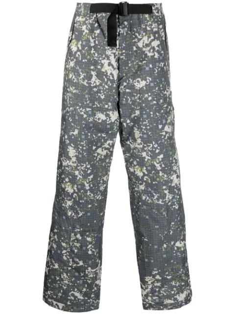 abstract-print straight-leg trousers by A-COLD-WALL*