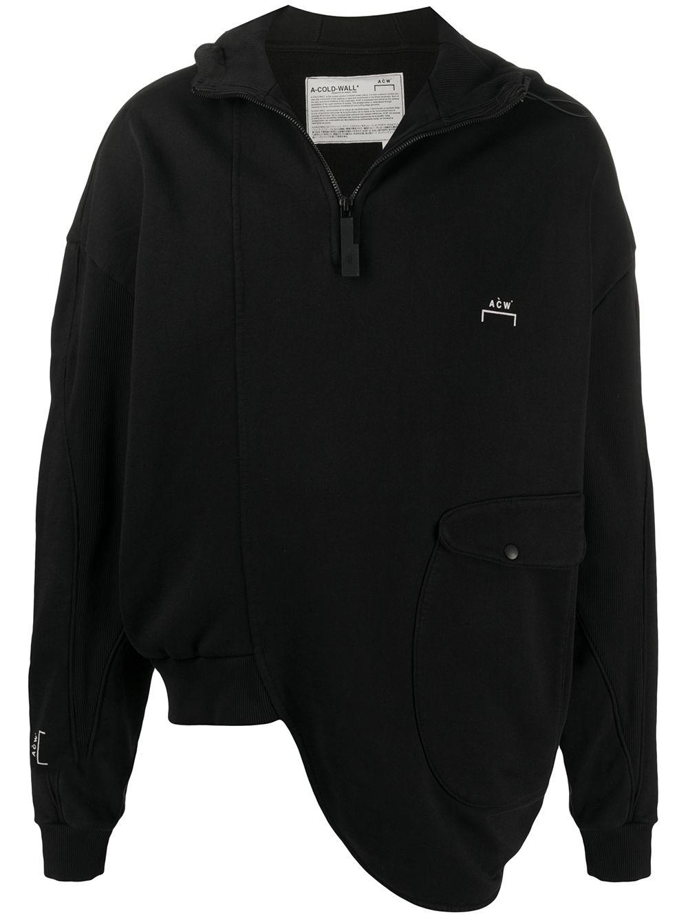 asymmetric logo printed hoodie by A-COLD-WALL*
