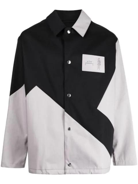 colour-block panelled shirt jacket by A-COLD-WALL*