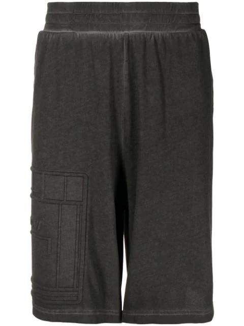 debossed-logo elasticated-waist Bermuda shorts by A-COLD-WALL*