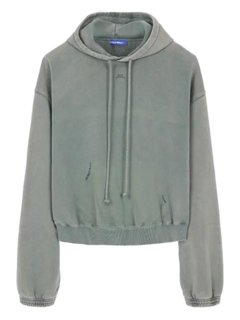 distressed cotton hoodie by A-COLD-WALL*