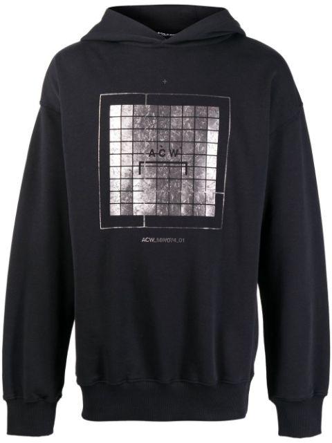 graphic logo-print hoodie by A-COLD-WALL*