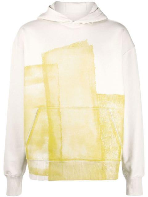 graphic-print cotton hoodie by A-COLD-WALL*