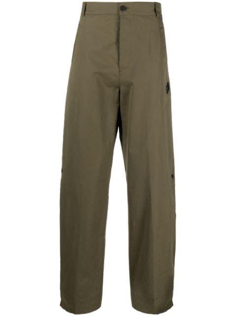 logo-appliqué straight-leg trousers by A-COLD-WALL*