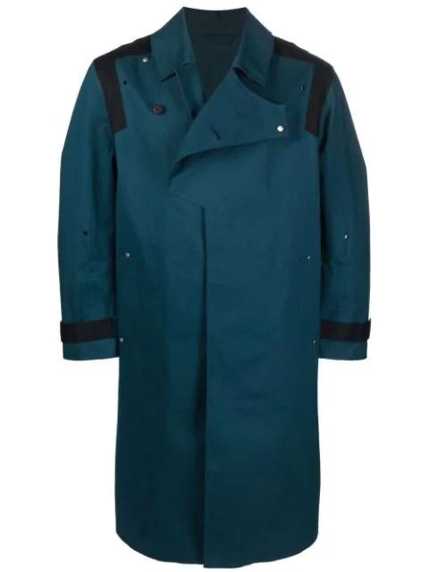 logo-badge longline trench coat by A-COLD-WALL*