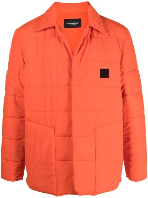 logo-patch padded jacket by A-COLD-WALL*