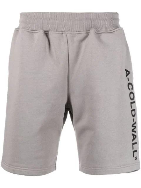 logo-print track shorts by A-COLD-WALL*