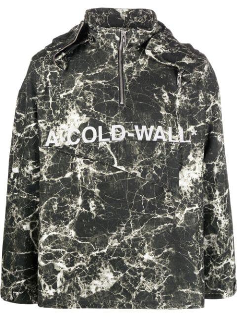 marble-print pullover jacket by A-COLD-WALL*