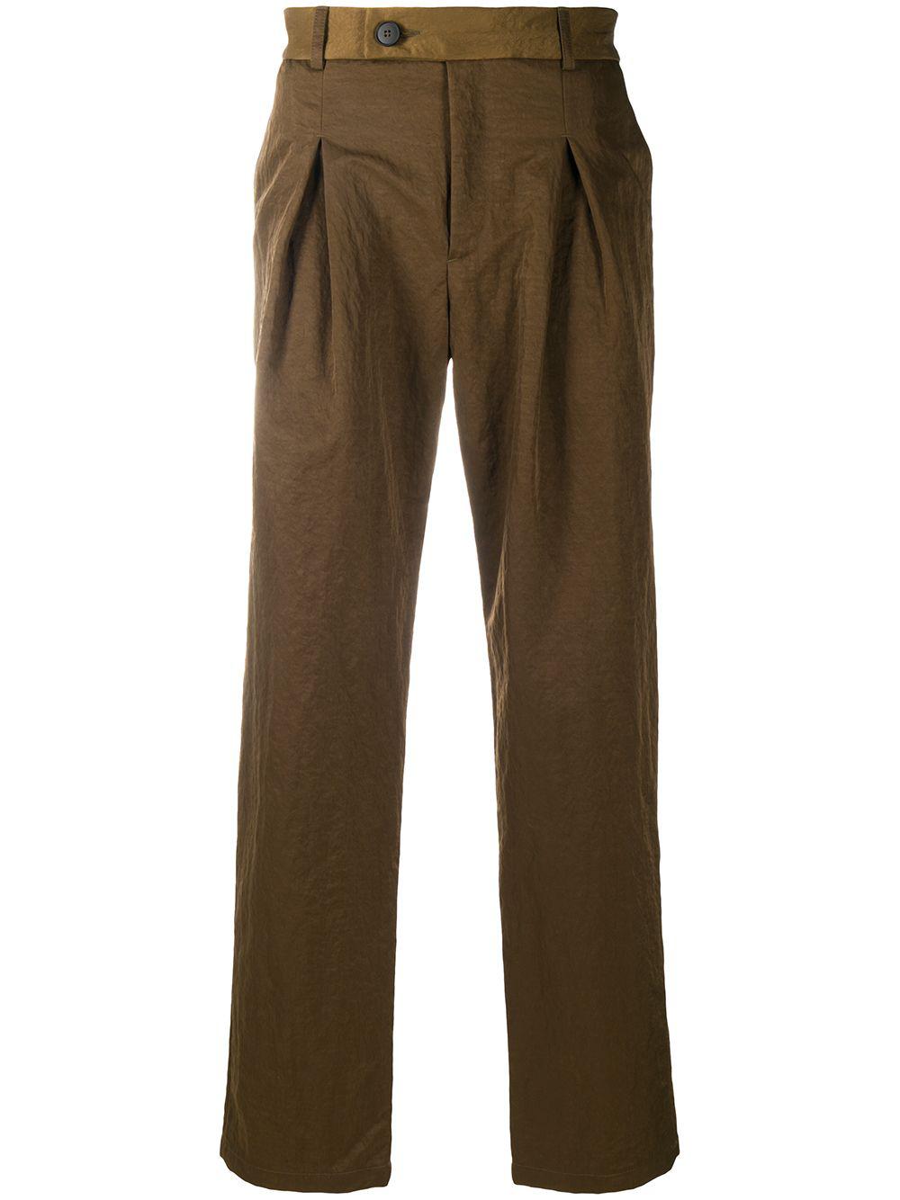pleated straight-leg trousers by A-COLD-WALL*