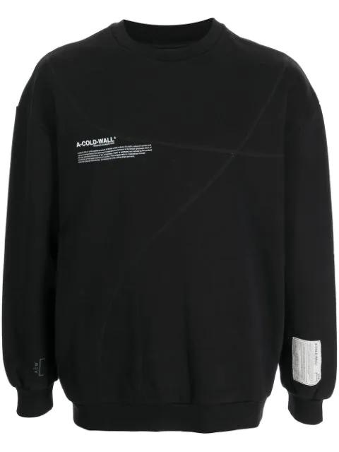 slogan print sweatshirt by A-COLD-WALL*