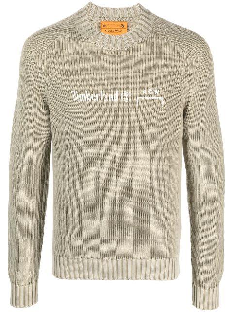 x Timberland logo-print cotton jumper by A-COLD-WALL*