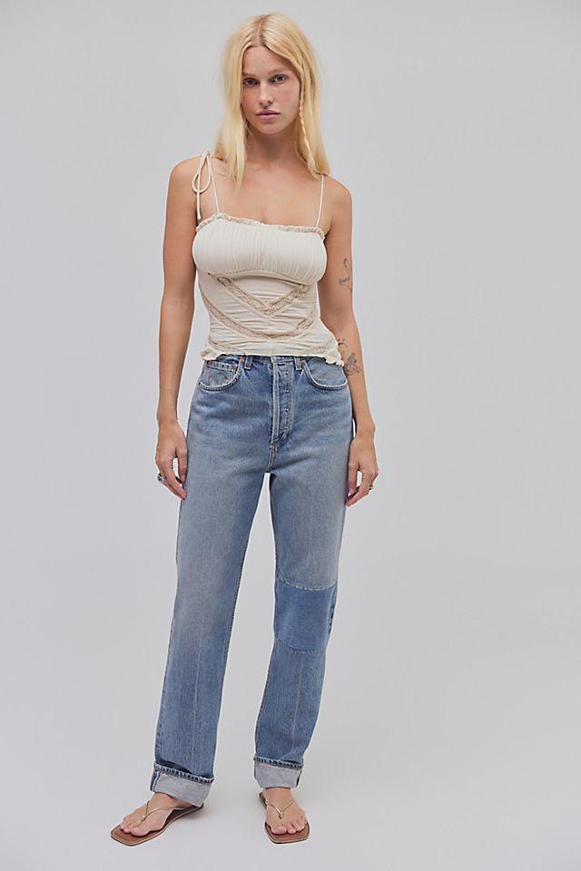AGOLDE 90s Long Jeans by A GO LD E | FREE PEOPLE