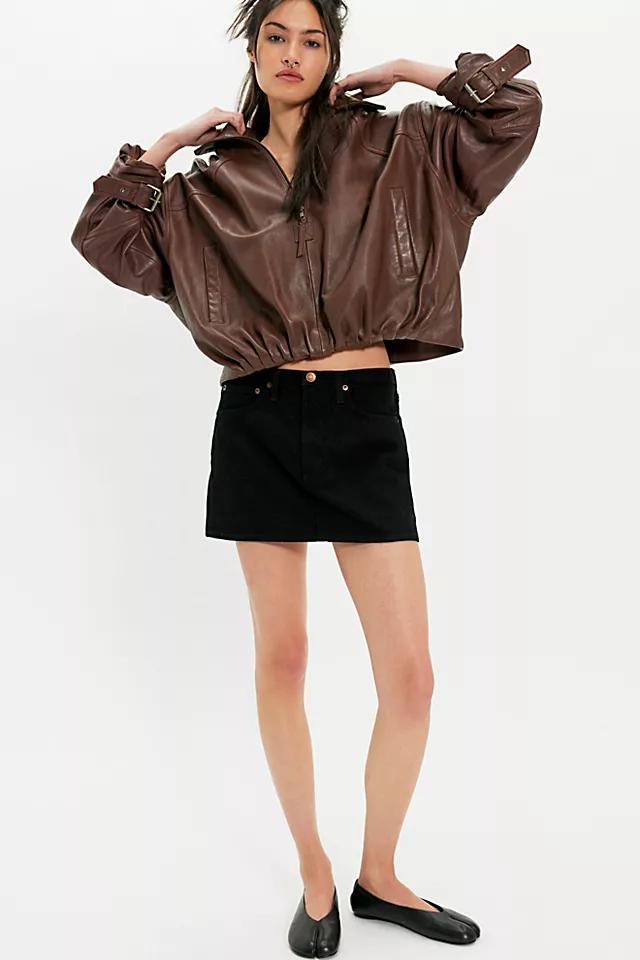 AGOLDE Keira Denim Mini Skirt by A GO LD E | FREE PEOPLE