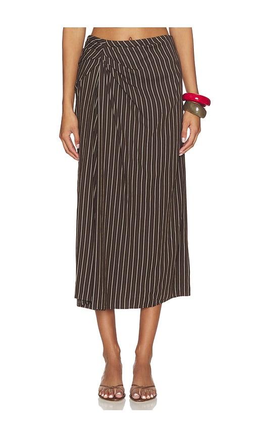 A.L.C. Jean Skirt in Brown by A.L.C.
