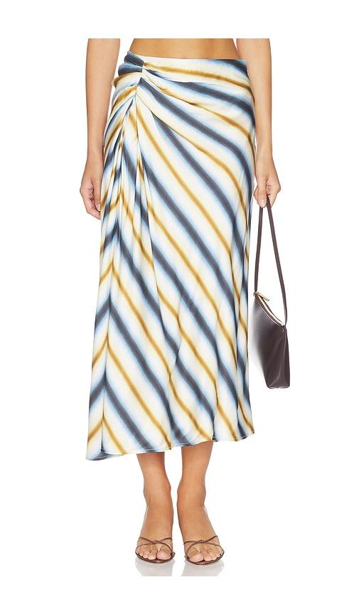 A.L.C. Jean Skirt in Navy,Brown by A.L.C.