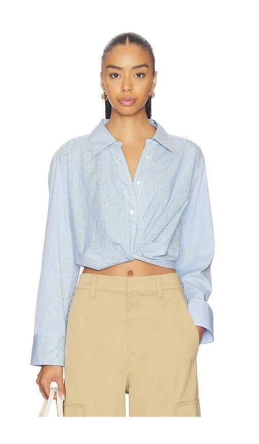 A.L.C. Leo Top in Blue,White by A.L.C.