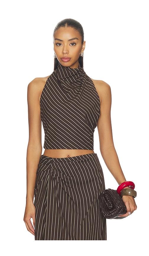 A.L.C. Lillian Top in Brown by A.L.C.
