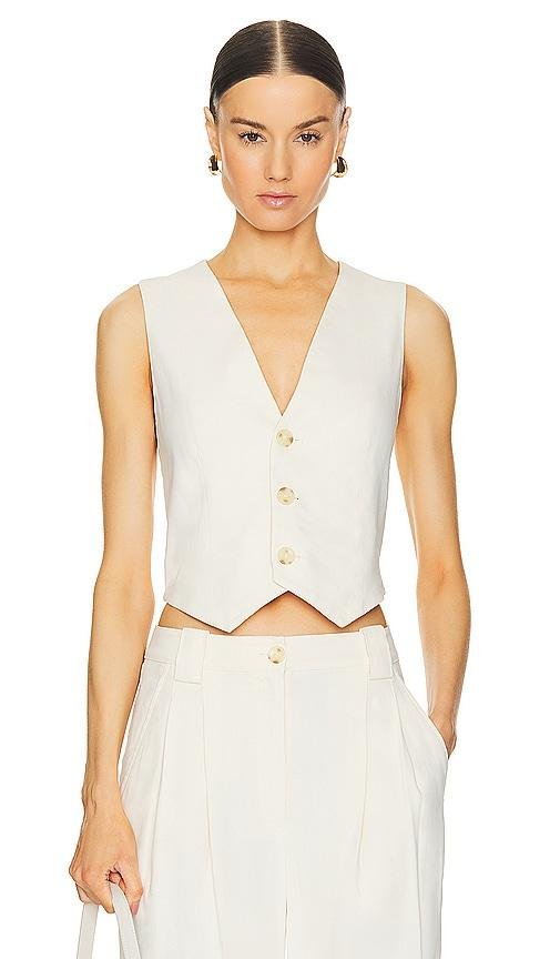 A.L.C. Maxwell Vest in Ivory by A.L.C.