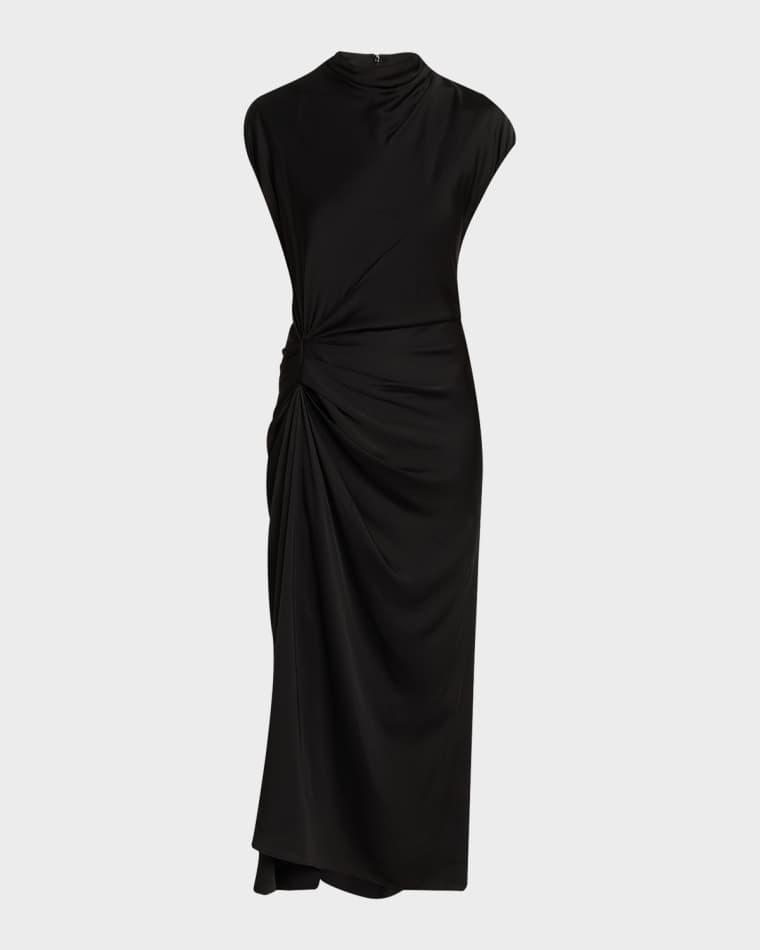 Alma Draped Satin Viscose Dress by A.L.C.