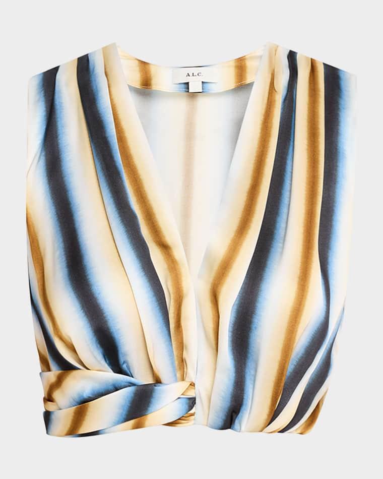 Brooklyn Twist-Hem Crop Top by A.L.C.