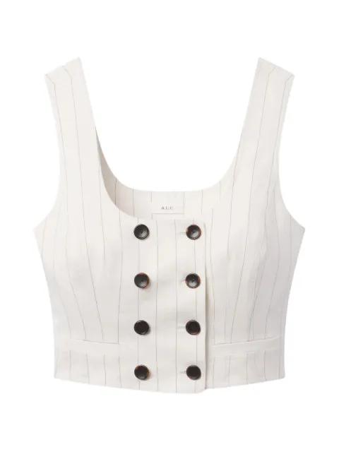 Darcy pinstripe double-breasted top by A.L.C.