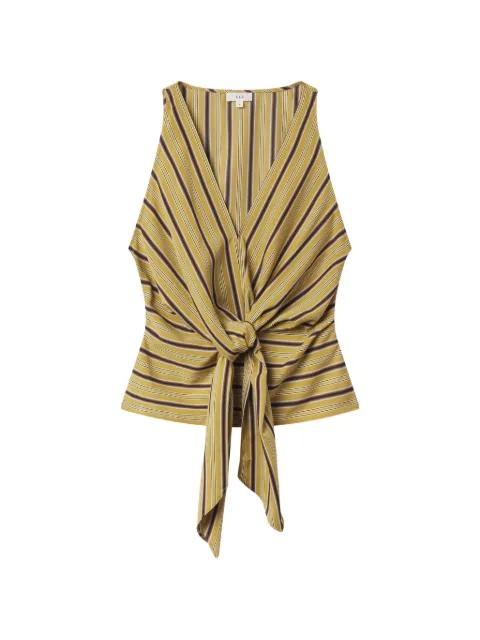 Elle striped front-knot top by A.L.C.