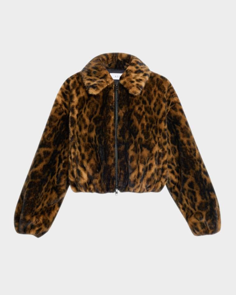 Esme Leopard Faux Fur Jacket by A.L.C.