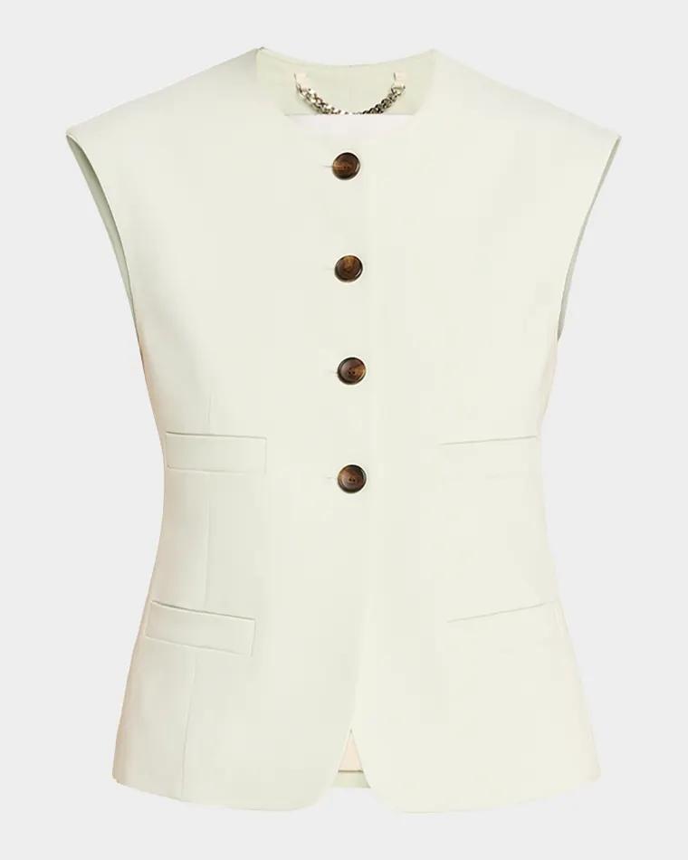 Georgie Linen-Blend Vest by A.L.C.