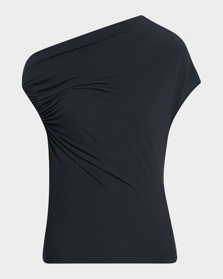 Halle Ruched Asymmetric Tee by A.L.C.