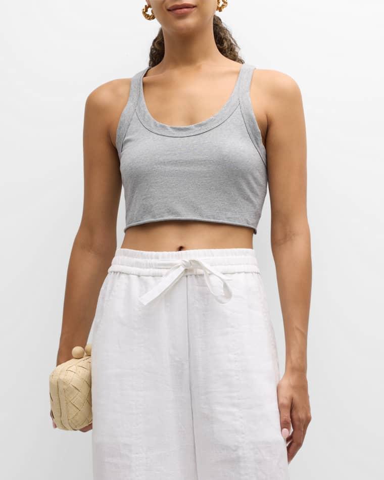 Halsey Cropped Scoop-Neck Tank Top by A.L.C.
