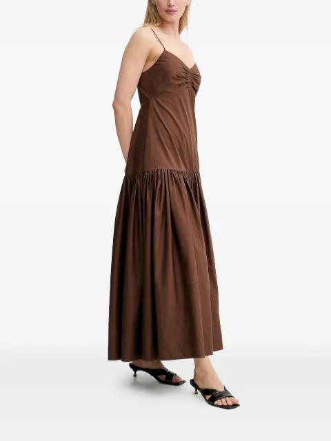 Harper gathered-tiered maxi dress by A.L.C.