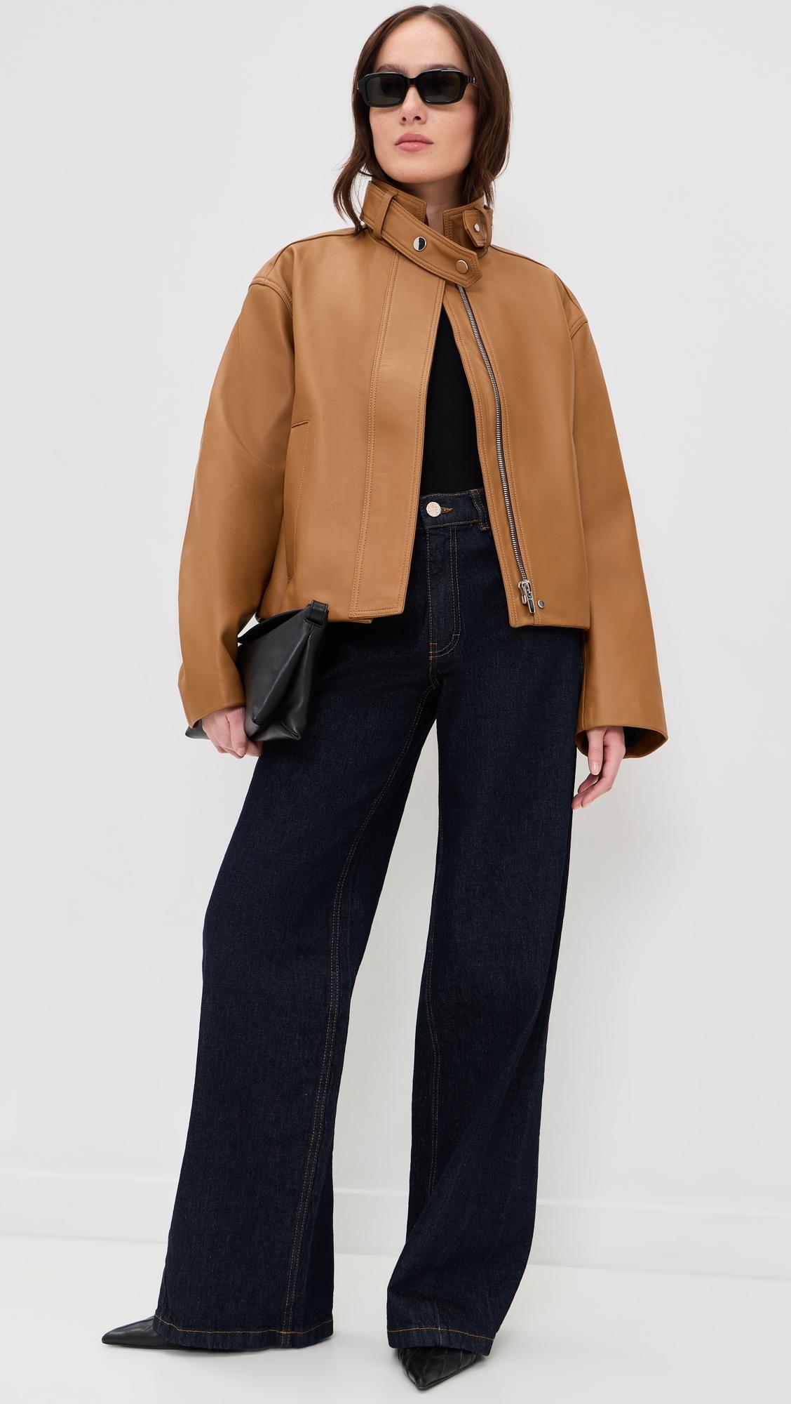 Hudson Lamb Leather Jacket by A.L.C.