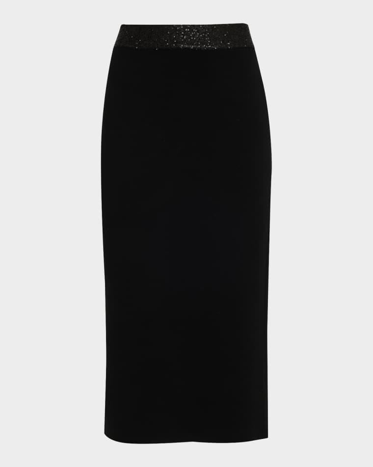Jane Embellished Knit Midi Skirt by A.L.C.
