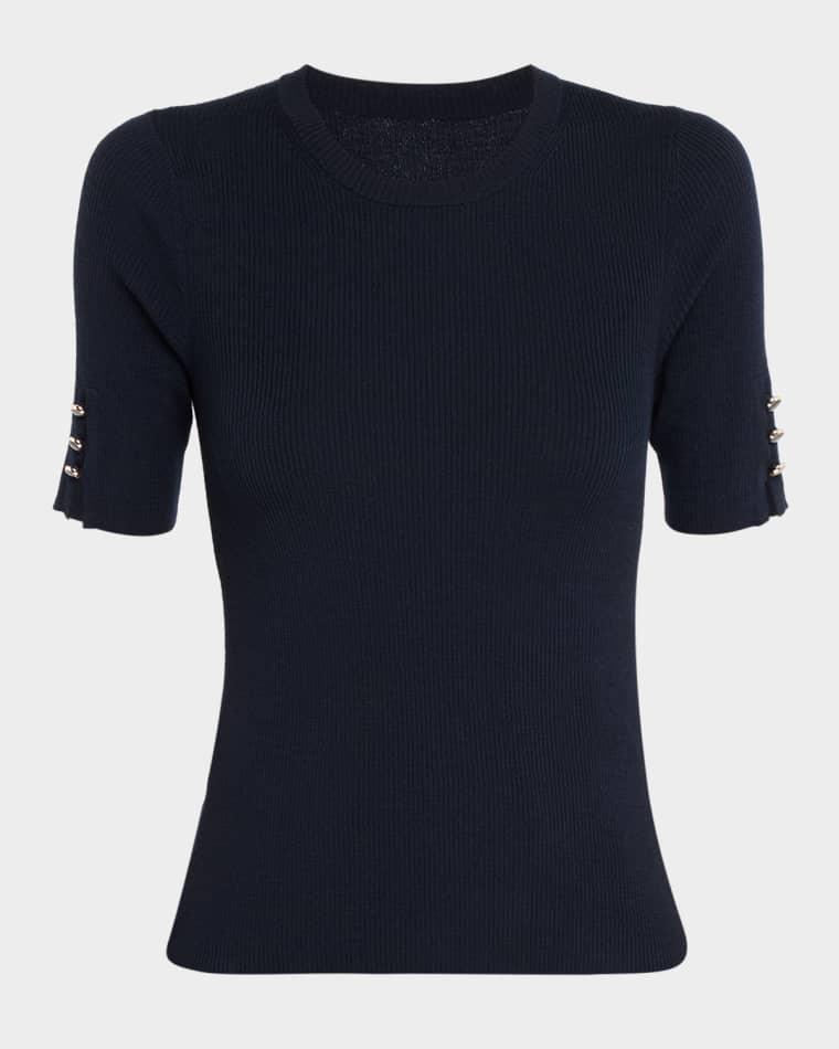 Josie Ribbed Scoop-Neck Top by A.L.C.