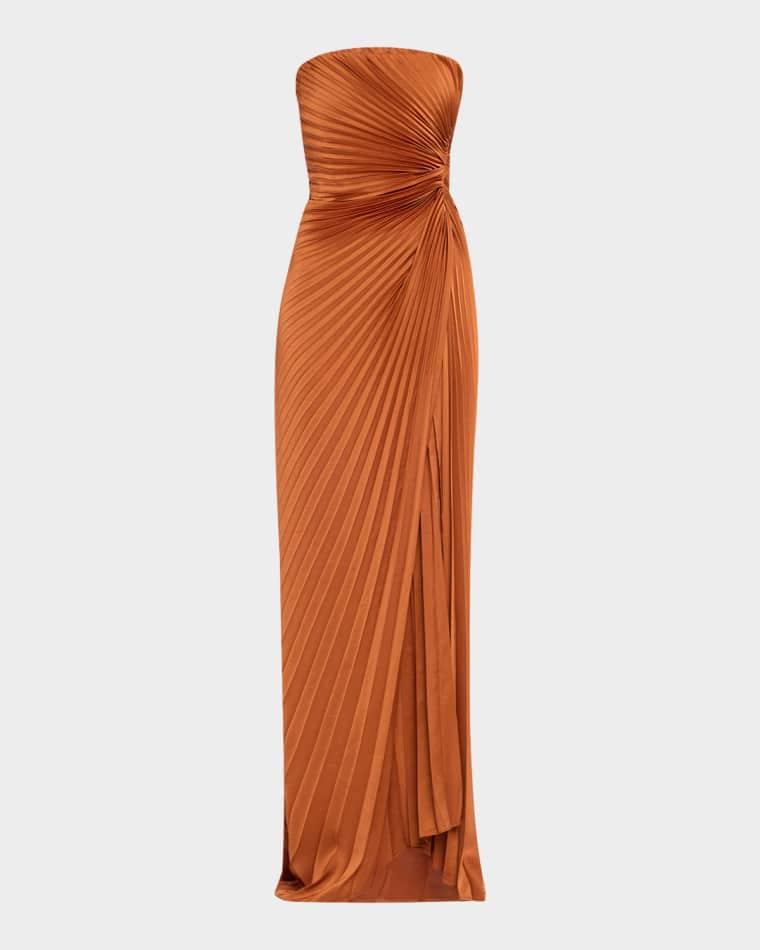Layla Pleated Strapless Gown by A.L.C.