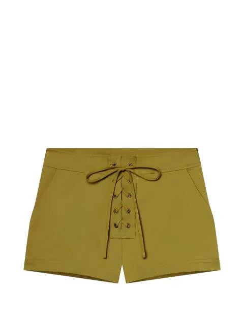 Leon lace-up eyelet shorts by A.L.C.