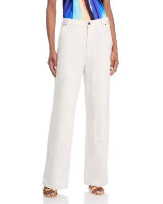 Rae Mid Rise Loose Fit Jeans in White by A.L.C.