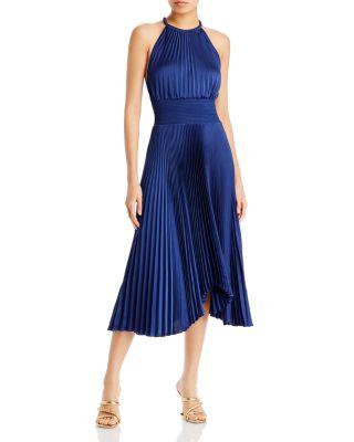 Renzo II Pleated Halter Dress by A.L.C.