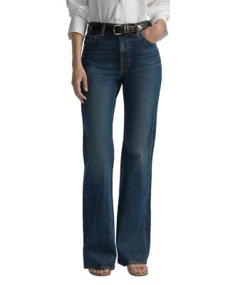The 347 High Rise Flare Jeans in Dark Classic Blue by A.L.C.