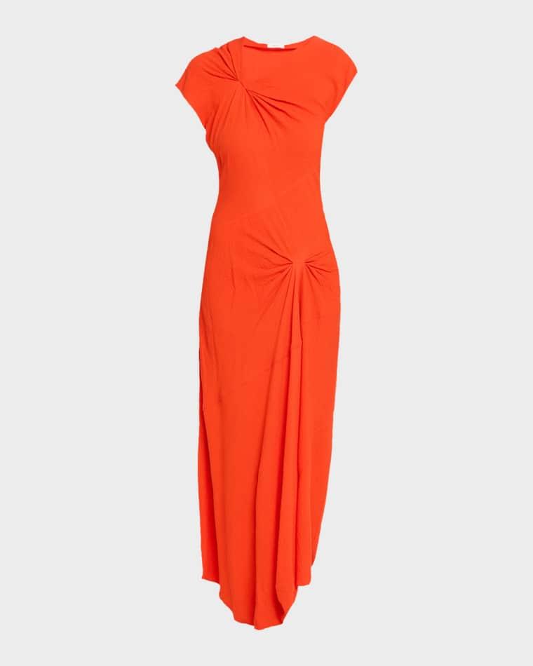 Willa Gathered Asymmetric Slip Dress by A.L.C.